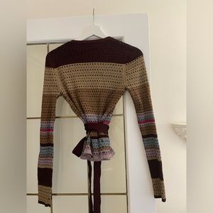 Diane von Furstenberg wrap sweater.  Size small.